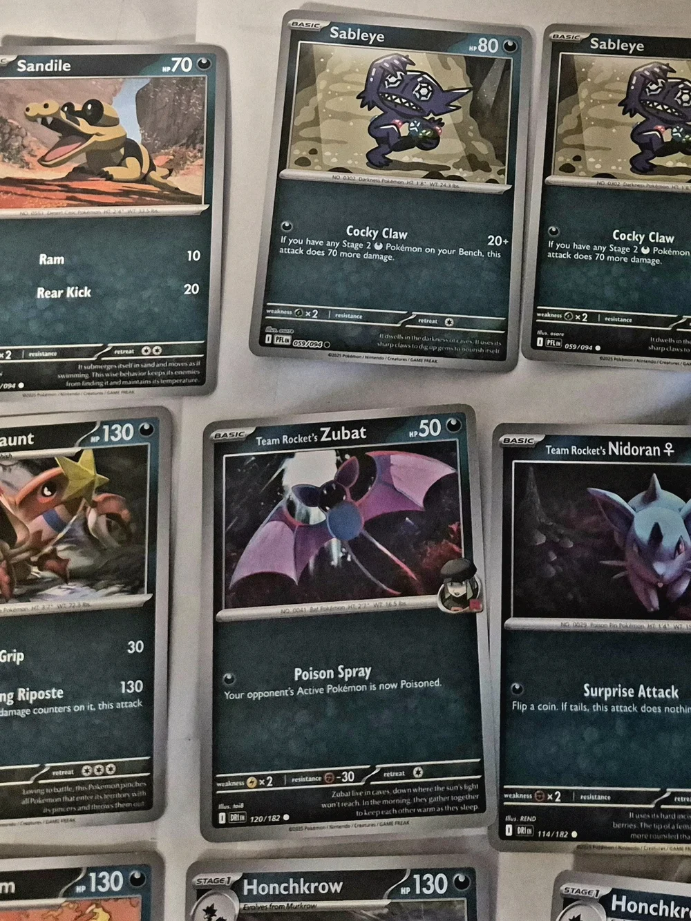 Pokémon TCG Bulk Lot Trading Card Collection Black & Blue